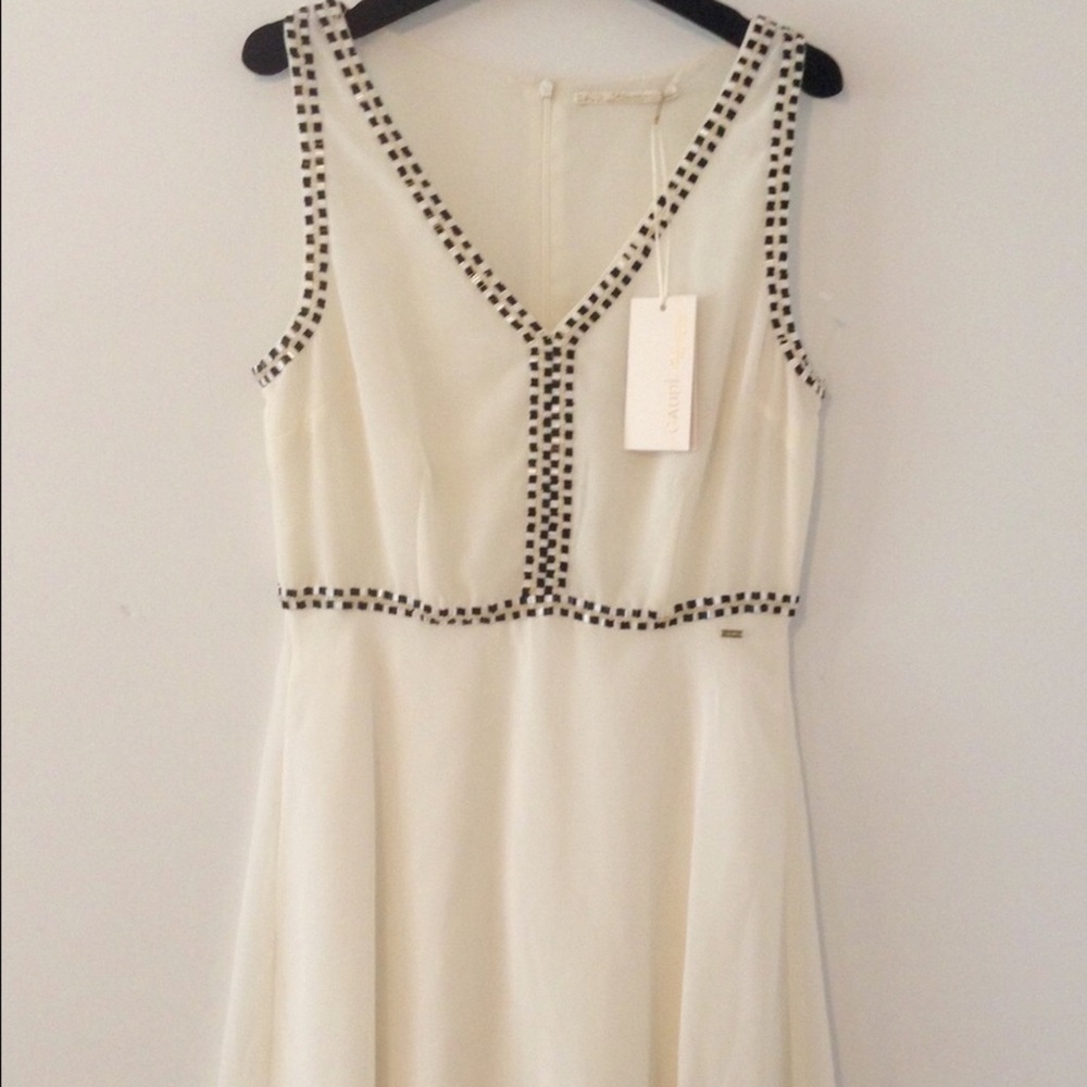 Gaudi white chiffon dress